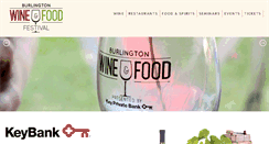 Desktop Screenshot of burlingtonwineandfoodfestival.com